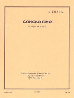 Concertino pour saxophone alto et orchestre pour saxophone alto et piano