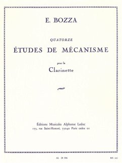 Cover 14 études de mécanisme pour clarinette