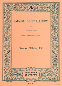 Cover Sarabande et allegro pour hautbois et piano