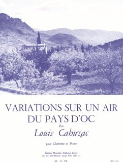 Cover Variations sur un air pays d'oc pour clarinette et piano