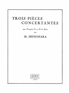 Cover SHINOHARA 3 PIECES CONCERTANTES TROMPETTE UT OU SIB ET PIANO
