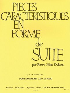 Cover A LA FRANCAISE POUR SAXOPHONE ALTO ET PIANO PIECES CARACTERISTIQUES EN FORME DE SUITE VOL.3