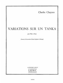 Cover CHAYNES VARIATIONS SUR UN TANKA FLUTE ET PIANO