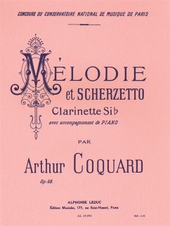 Cover Mélodie et Scherzetto op.68 pour clarinette et piano