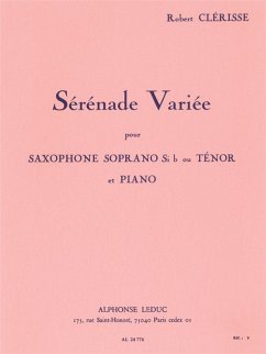 Cover Sérénade variée pour saxophone soprano sib ou tenor et piano