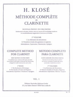 Cover Méthode complčte de clarinette vol.1 (fr/en/sp)
