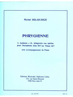 Cover Phrygienne pour saxophone alto mib ou tenor sib avec accompagnement de piano