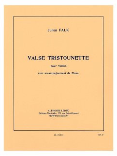 Cover VALSE TRISTOUNETTE POUR VIOLON AVEC ACCOMPAGNEMENT DE PIANO PARTITION+1PARTIE J