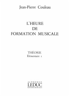 Cover COULEAU HEURE DE FORMATION MUSICALE ELEMENTAIRE 1/THEORIE