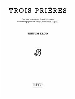 Cover Tantum ergo pour voix moyenne ou choeur a l'unisson et orgue (harmonium, piano)