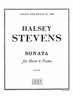 Cover STEVENS H. HORN SONATA HORN(COR) AND PIANO MFB806
