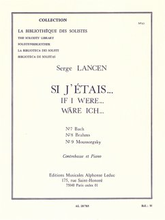 Cover Si j'étais contrebasse et piano