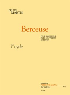 Cover Berceuse pour saxophone alto (tenor) et piano (cycle 1)