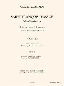 Cover Saint Francois d'Assise vol.2 (acte 2,4+5) réduction chant et piano