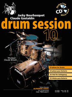 Cover Drum session vol.10 (+CD) 25 pieces for drums Gastaldin, Claude, auteur