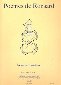 Cover Počmes de Ronsard pour voix moyenne et piano