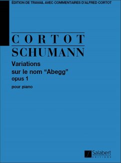 Cover Variations sur le nom ABEGG op.1 pour piano