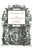 3 sacrae Cantiones for mixed chorus a cappella score