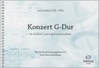 Konzert G-Dur für Hackbrett, 2 Violinen und Bc Partitur und Stimmen