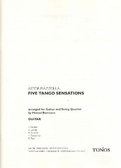 Cover 5 Tango Sensations für Gitarre, 2 Violinen, Viola und Violoncello Stimmen