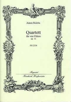 Cover Quartett op.12 für 4 Flöten Partitur und Stimmen