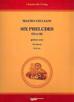 Cover 6 preludes op.83 for guitar