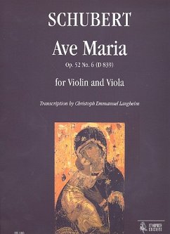 Cover Ave Maria op.52,6 D839 für Violine und Viola Partitur und Stimmen