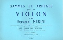 Gammes et arpčges vol.2 pour violon Gammes et arpčges ŕ 3 octaves