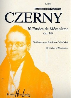 Cover 30 Études de mécanisme op.849 pour piano