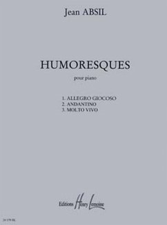 Cover ABSIL Jean Humoresques Op.126 piano Partition
