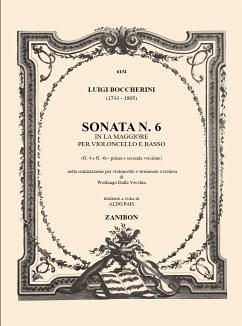 Cover Sonata la maggiore no.6 per violoncello e strumento di tastiera