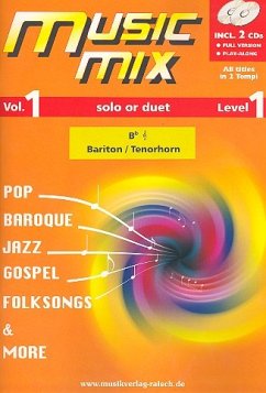Cover Music Mix vol.1 (+2 CD's) für Tenorhorn in B (Bariton) Violinschlüssel