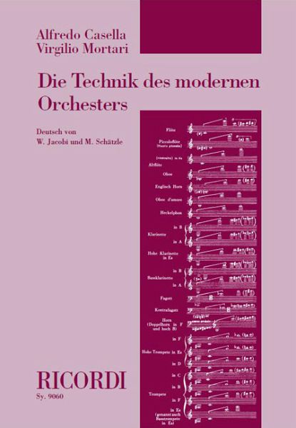 Die Technik des modernen Orchesters Die Technik des modernen Orchesters