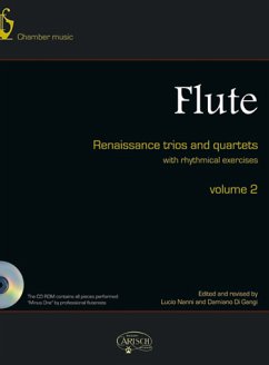 Cover Renaissance Trios and Quartets with rhythmical Exercises vol.2 (+CD) for 3-4 flutes score