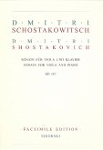Sonate op.147 für Viola und Klavier Faksimile