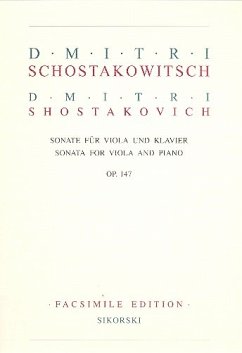 Cover Sonate op.147 für Viola und Klavier Faksimile