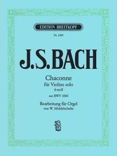 Cover Chaconne für Violine solo d-Moll aus BWV1004 für Orgel