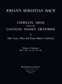 Arias vol.3 for soprano, oboe and bc, 4 parts Complete arias and sinfonias