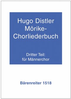 Cover Mörike-Chorliederbuch Teil 3 für Maennerchor Partitur