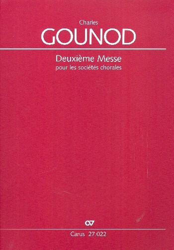 Messe Nr.2 pour les sociétés chorales für Männerchor und Orgel Partitur (la) Messe Nr.2 pour les sociétés chorales für Männerchor und Orgel Partitur (la)