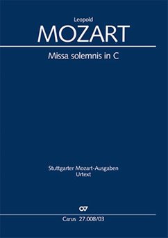 Cover Missa solemnis in C (Klavierauszug)