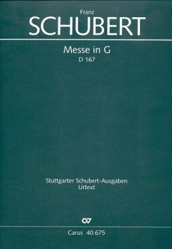 Messe G-Dur D167 für Soli, gem Chor und Orchester Partitur