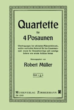 Cover Ausgewählte Quartette, 4 Posaunen, Stimmensatz