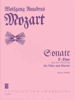 Cover Sonate F-Dur KV376 für Flöte und Klavier