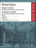 Konzert G-Dur MH52 für Violine, Streichorchester und Bc Klavierauszug für Violine und Klavier