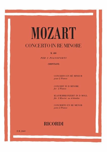 Concerto in re minore KV466 per piano e orchestra 2 pianos