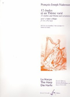 Cover 12 etudes et un theme varie pour la harpe celtique