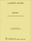 Pie Jesu pour chant, quatuor ŕ cordes, harpe et orgue partition (edition B, voix moyenne)