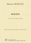 Requiem op.9 pour soli, choeurs, orgue, orchestre reduit partition d'orchestre