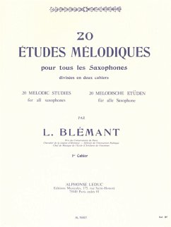 Cover BLEMANT 20 ETUDES MELODIQUES TOUS SAXOPHONES VOLUME 1